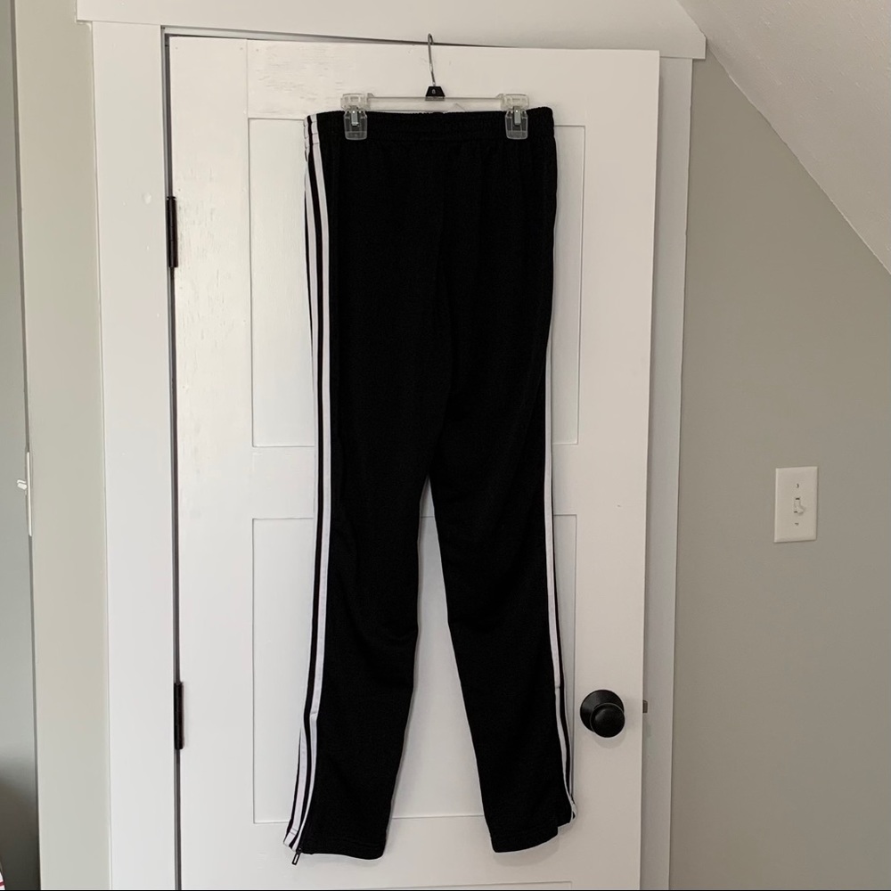 Adidas 3 Stripe Black Slim Fit Track Pants…